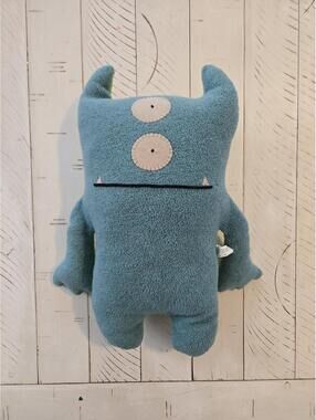 Uglydoll Bop N Beep Plush 2005 Pretty Ugly LLC Blue Green Stuffed Toy EUC